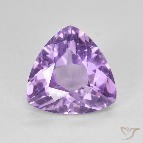 2.85ct Naturale Viola medio Ametista, Taglio trillion, VVS-VS