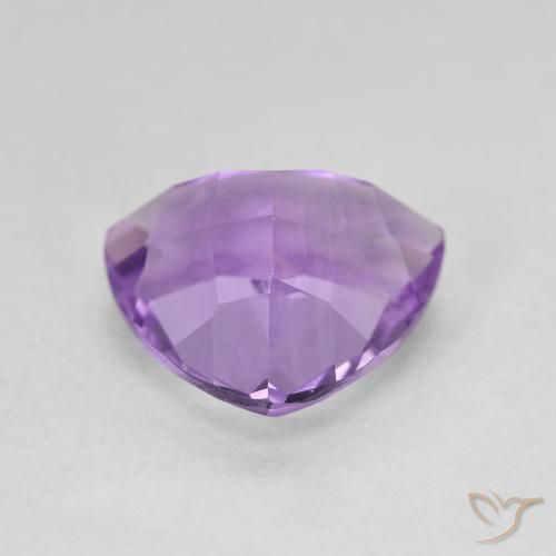 Ametista Viola medio naturale da 2.85 ct, Taglio trillion, VVS-VS
