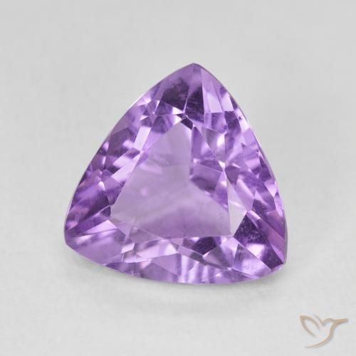 Ametista Viola scuro naturale da 2.71 ct, Taglio trillion, VVS-VS