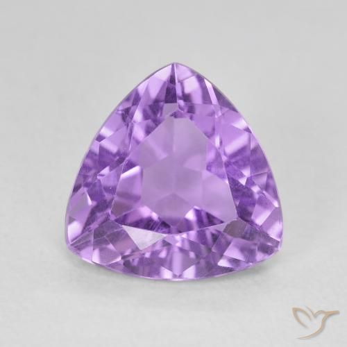2.91ct Naturale Viola scuro Ametista, Taglio trillion, VVS-VS