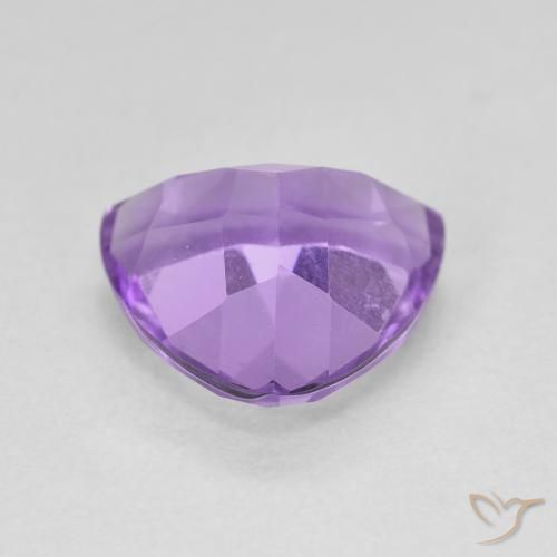 Ametista Viola scuro naturale da 2.91 ct, Taglio trillion, VVS-VS