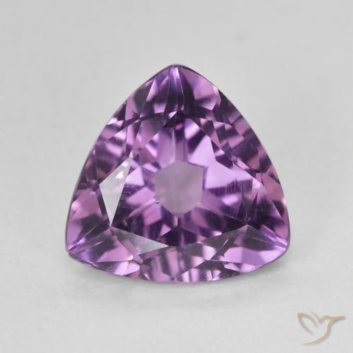 2.87ct Naturale Viola-Rosa Medio Ametista, Taglio trillion, VVS-VS