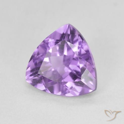 Ametista Viola scuro naturale da 2.32 ct, Taglio trillion, VVS-VS