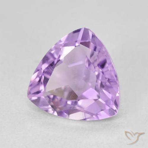 Ametista viola vivido naturale da 2.97 ct, Taglio trillion, VVS-VS