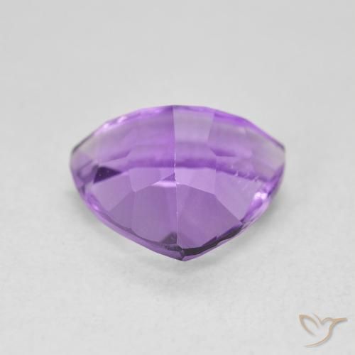 Ametista viola vivido naturale da 2.78 ct, Taglio trillion, VVS-VS