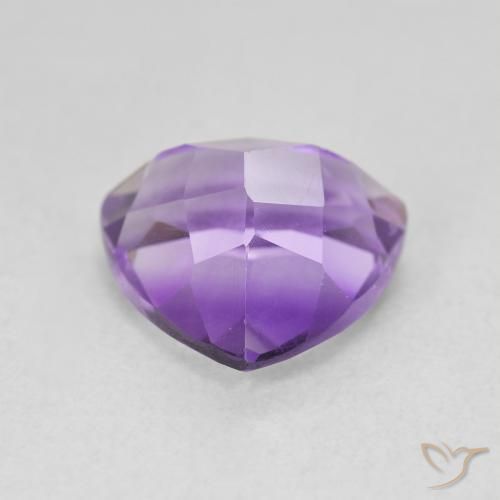 Ametista violaceo naturale da 3.11 ct, Taglio trillion, VVS-VS