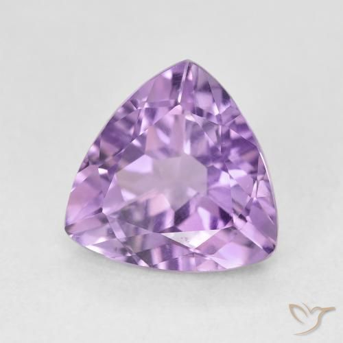 Ametista violaceo naturale da 2.84 ct, Taglio trillion, VVS-VS