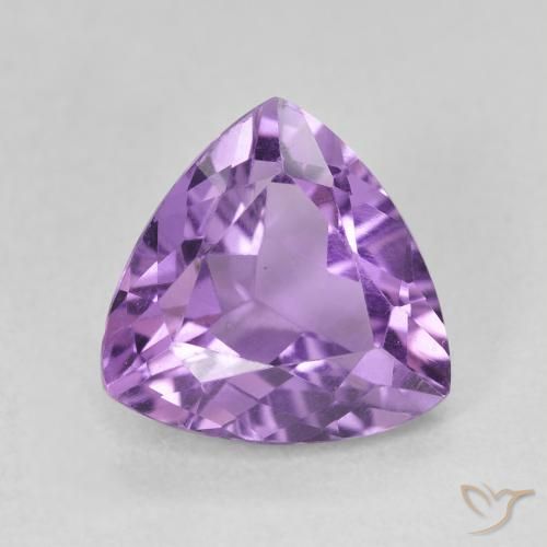 2.91ct Naturale Viola scuro Ametista, Taglio trillion, VVS