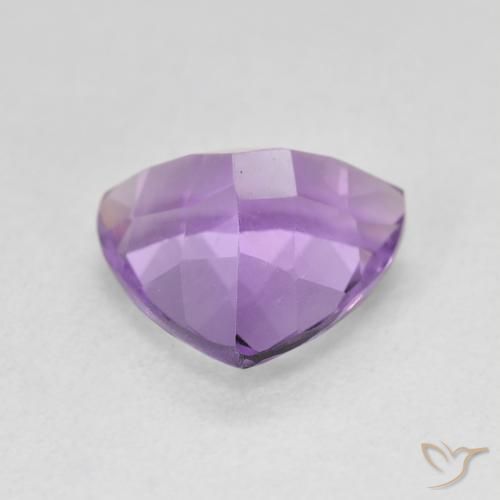 Ametista Viola scuro naturale da 2.91 ct, Taglio trillion, VVS
