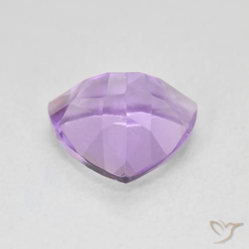 Ametista Viola medio naturale da 2.90 ct, Taglio trillion, VVS