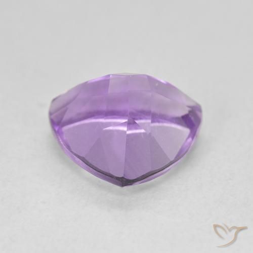 Ametista Viola scuro naturale da 3.03 ct, Taglio trillion, VVS