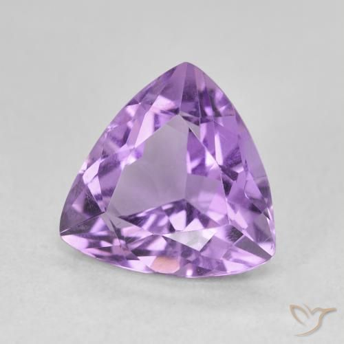 Ametista Viola scuro naturale da 2.84 ct, Taglio trillion, VVS
