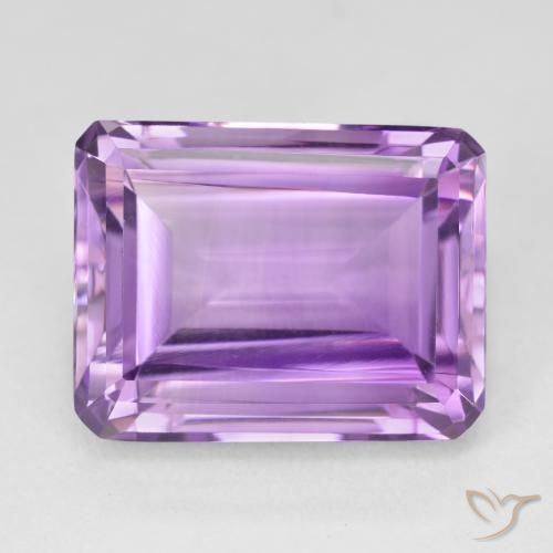 20.03ct Naturale Viola rosato chiaro Ametista, Taglio smeraldo, VVS