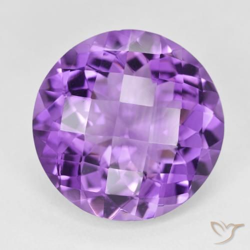 17.29ct Naturale Viola tendente al rosa Ametista, Rotondo, VVS