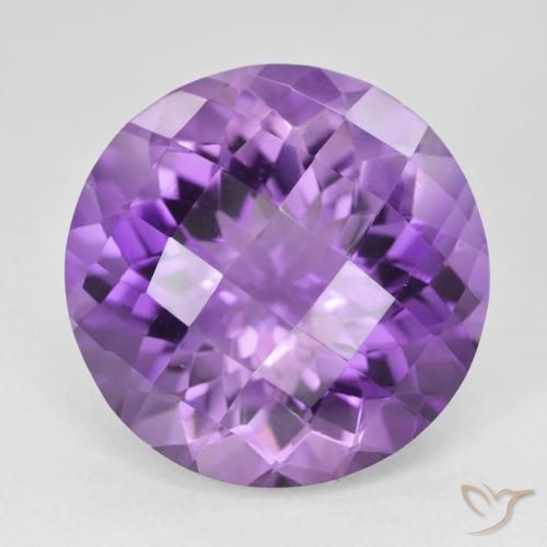 19.39ct Naturale Viola scuro Ametista, Rotondo, VVS