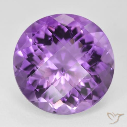 18.76ct Naturale Viola violaceo medio Ametista, Rotondo, VVS