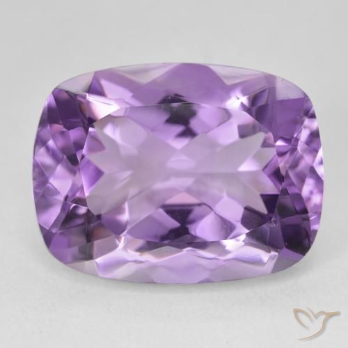 18.49ct Naturale Viola medio Ametista, Cuscino, VVS