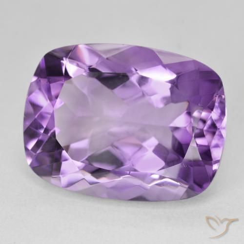 Ametista Viola medio naturale da 18.49 ct, Cuscino, VVS
