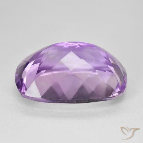 Ametista Viola medio naturale da 18.49 ct, Cuscino, VVS