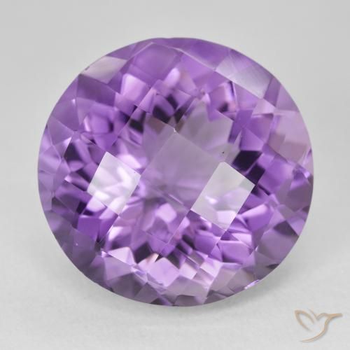 18.92ct Naturale Viola chiaro-medio Ametista, Rotondo, VVS
