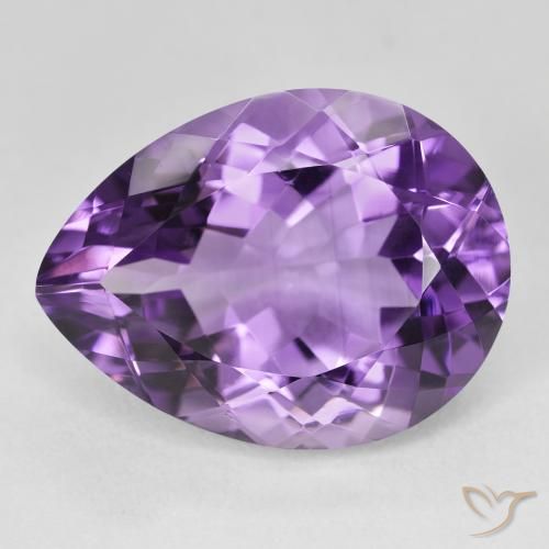 19.11ct Naturale Viola Intenso Ametista, Forma a pera, VVS