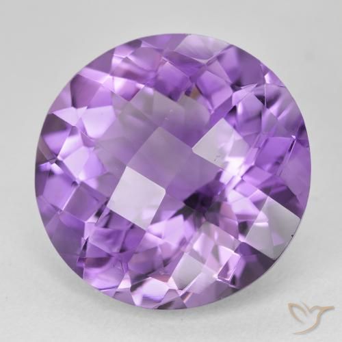 Ametista Viola Intenso naturale da 18.08 ct, Rotondo, VVS