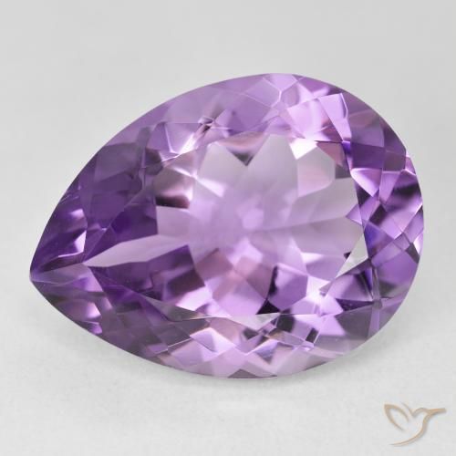 17.75ct Naturale violaceo Ametista, Forma a pera, VVS