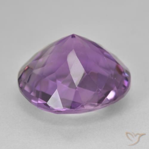 Ametista Viola medio naturale da 18.19 ct, Rotondo, VS