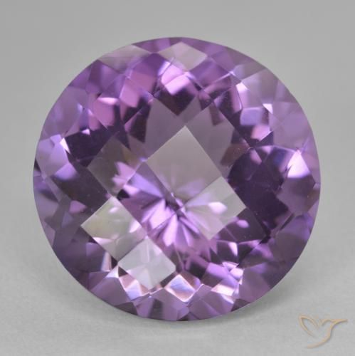 18.88ct Naturale Viola medio Ametista, Rotondo, VVS