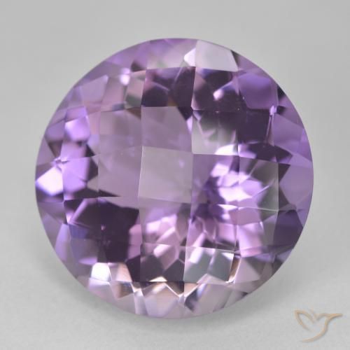 Ametista violaceo naturale da 18.67 ct, Rotondo, VVS-VS