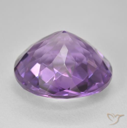 Ametista violaceo naturale da 18.67 ct, Rotondo, VVS-VS