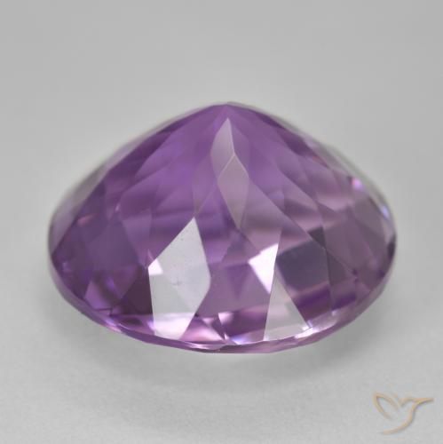 Ametista Viola medio naturale da 19.33 ct, Rotondo, VVS-VS