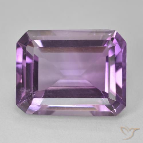 15.86ct Naturale Viola-Rosa Medio Ametista, Taglio smeraldo, VVS-VS