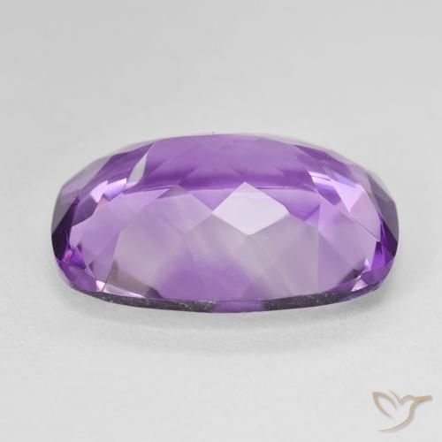 Ametista Viola violaceo medio naturale da 16.66 ct, Cuscino, VVS