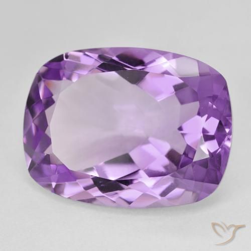 Ametista violaceo naturale da 17.64 ct, Cuscino, VVS