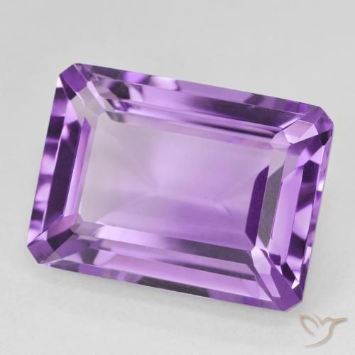 Ametista Viola violaceo medio naturale da 15.58 ct, Ottagonale / Taglio smeraldo, VS