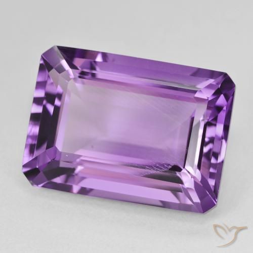 Ametista Viola violaceo medio naturale da 15.66 ct, Ottagonale / Taglio smeraldo, VS