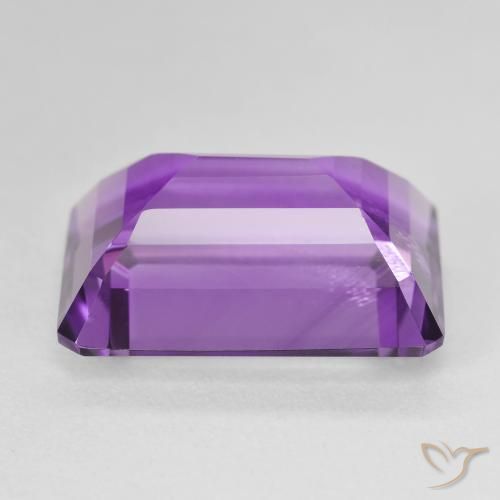 Ametista Viola violaceo medio naturale da 15.66 ct, Ottagonale / Taglio smeraldo, VS