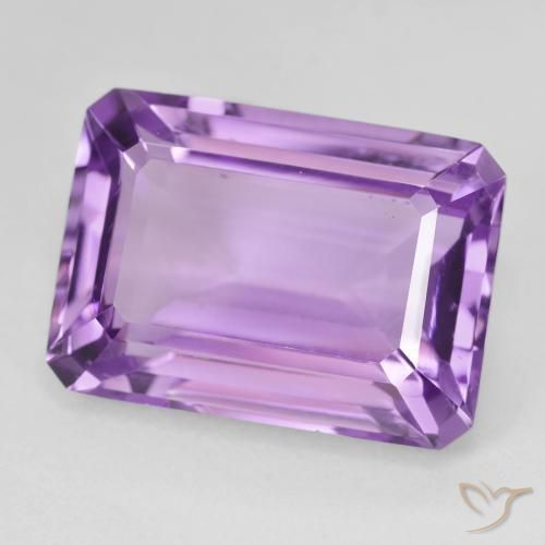Ametista violaceo naturale da 15.67 ct, Ottagonale / Taglio smeraldo, VS