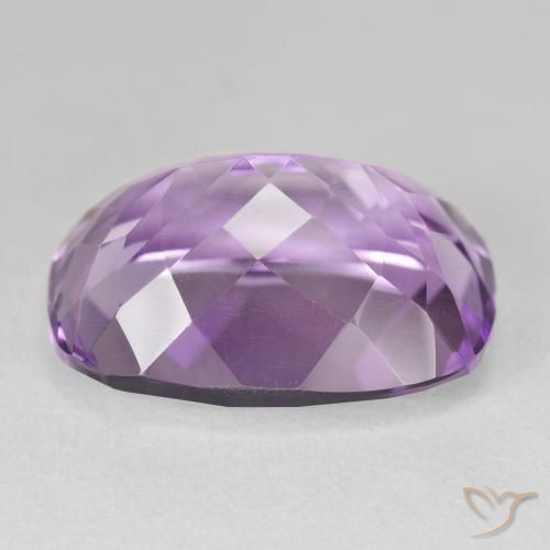 Ametista Viola chiaro-medio naturale da 19.50 ct, Cuscino, VVS-VS