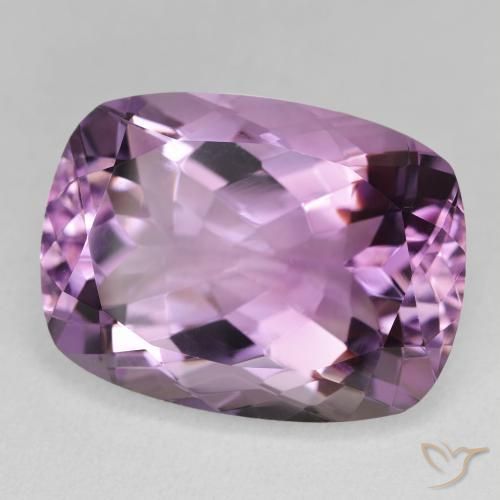 Ametista Viola chiaro-medio naturale da 19.11 ct, Cuscino, VVS-VS
