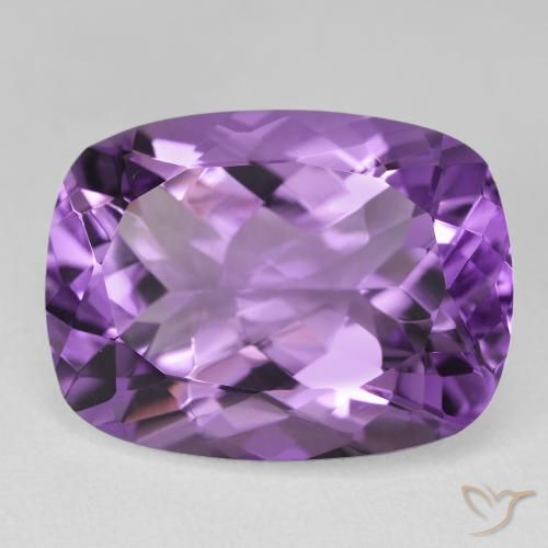18.40ct Naturale Medium Light-Violet Ametista, Cuscino, VVS-VS