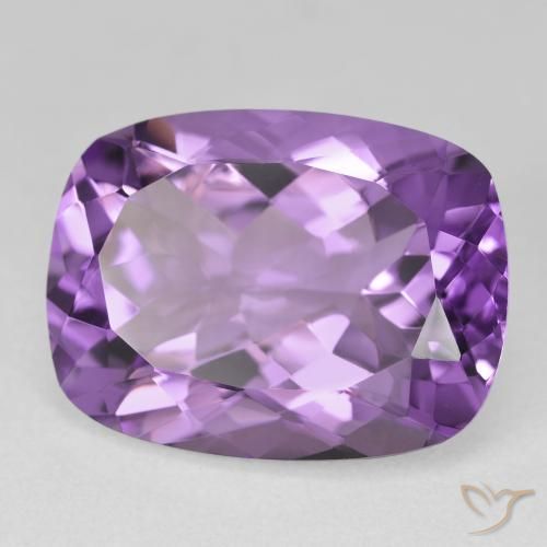 Ametista Medium Light-Violet naturale da 18.40 ct, Cuscino, VVS-VS