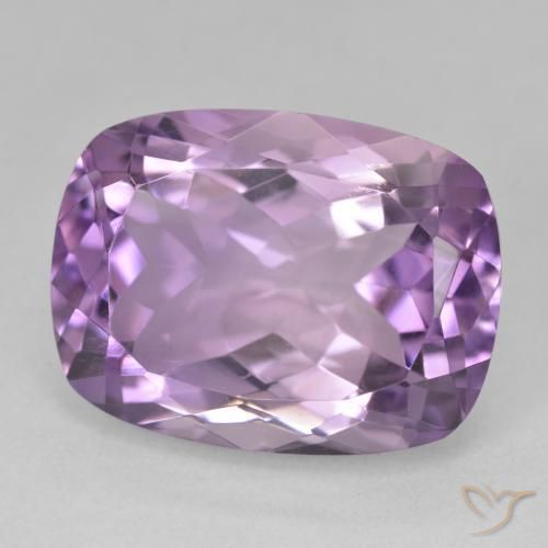 Ametista Viola chiaro-medio naturale da 19.70 ct, Cuscino, VS