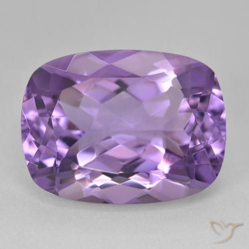 19.39ct Naturale Viola tendente al rosa Ametista, Cuscino, VVS