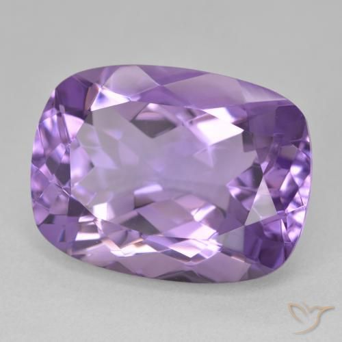 Ametista Viola tendente al rosa naturale da 19.39 ct, Cuscino, VVS