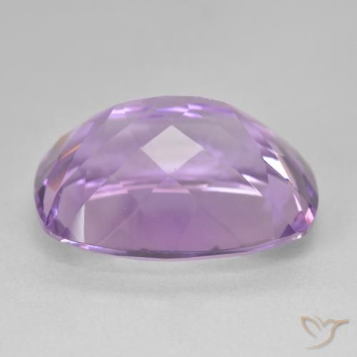 Ametista Viola chiaro-medio naturale da 19.35 ct, Cuscino, VVS