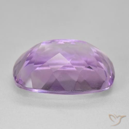 Ametista Viola rosa medio naturale da 18.93 ct, Cuscino, VVS