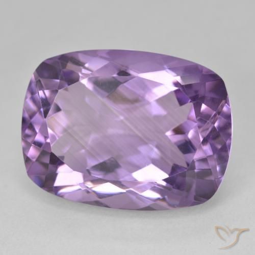 Ametista Viola medio naturale da 18.89 ct, Cuscino, VVS