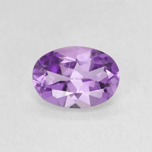 Ametista Viola tendente al rosa naturale da 0.63 ct, Ovale, VS